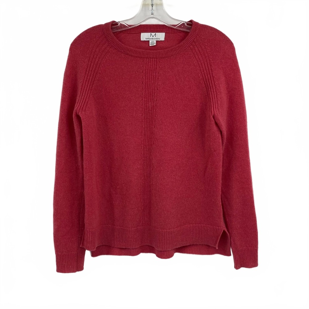 Magaschoni Pink Sweater Crew Neck | Womens S